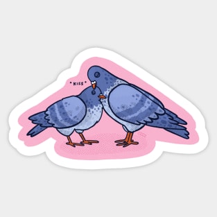 PIgeon Kiss Sticker